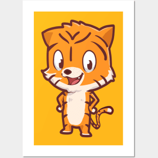 cute tiger Posters and Art